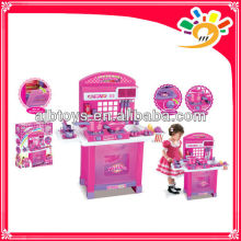 Interessante Kitchen Cooking Set Brinquedo / Kids Play Pretend Kitchen Set Com Música E Luz